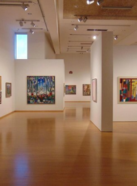 This image shows that the Phoenix Art Museum features diverse art exhibits, blending classical and modern works for art lovers.