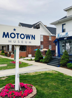  This image shows the iconic Hitsville U.S.A. building, home to the Motown Museum, representing the birthplace of the legendary Motown sound.