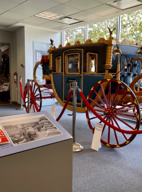 This image shows an interactive display at the Detroit Historical Museum, illustrating the city’s rich industrial and cultural history.