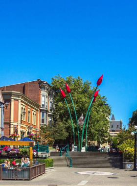 This image shows Market Square in Knoxville, with vibrant outdoor cafes, local shops, and people enjoying the lively atmosphere. The historic buildings and seasonal events make it a popular gathering spot in the heart of the city.

