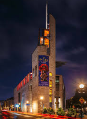 This image shows the interactive exhibits at Pointe-à-Callière Museum, where visitors can learn about Montreal’s history and its founding through archaeology and multimedia displays.