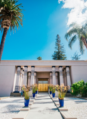  "This image shows a display at the Rosicrucian Egyptian Museum, featuring ancient Egyptian artifacts like mummies, sarcophagi, and statues, offering a deep dive into Egypt’s fascinating history and culture."