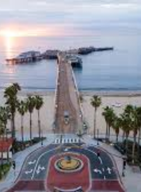 : This image shows that Stearns Wharf in Santa Barbara offers a picturesque view of the harbor, with shops, restaurants, and activities making it a popular spot for locals and visitors alike.