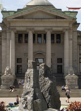  "This image shows the Vancouver Art Gallery, located in the heart of downtown, with visitors admiring contemporary and historical art, including pieces by Indigenous artists, offering a glimpse into Vancouver’s vibrant creative scene."