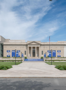 This image shows an exhibit at the Virginia Museum of History & Culture, where visitors can explore Virginia's rich history. The museum features engaging displays about the state’s involvement in key historical events, including the Civil War and Civil Rights Movement.