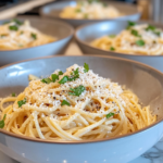 creamy butternut squash pasta ready to serve