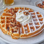 pumpkin waffles recipe is ready to serve