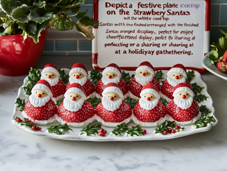 strawberry Santa is ready to serve