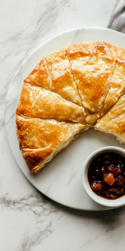 Camembert and cranberry pithivier