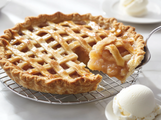 Cherry Apple Pie Recipe is ready to serve