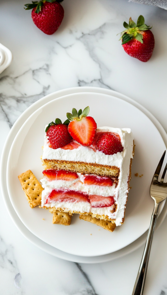 Strawberry Cream Cheese Icebox Cake Recipe