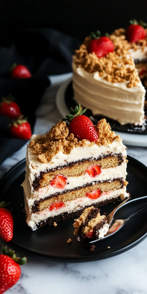 Strawberry Crunch Cake Recipe