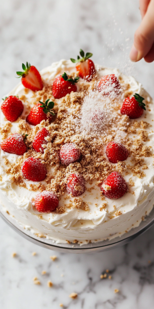 strawberry crunch cake recipe