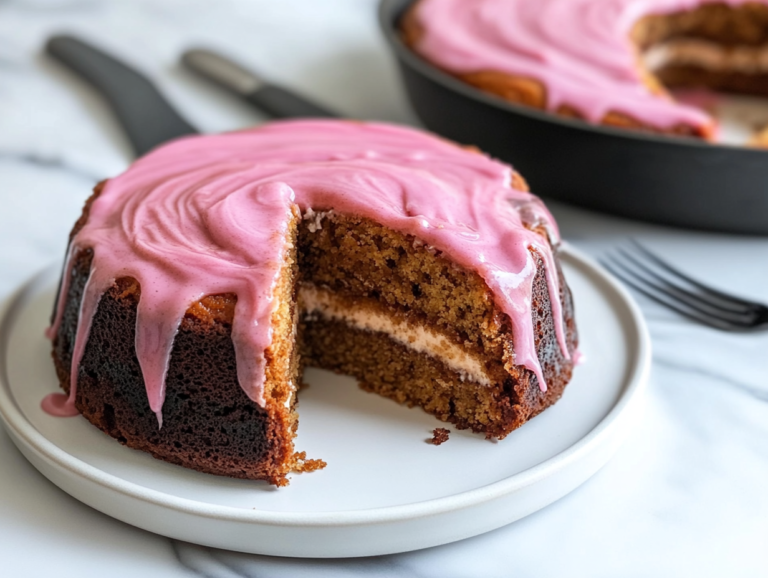 Strawberry Honey Bun Cake Recipe is ready