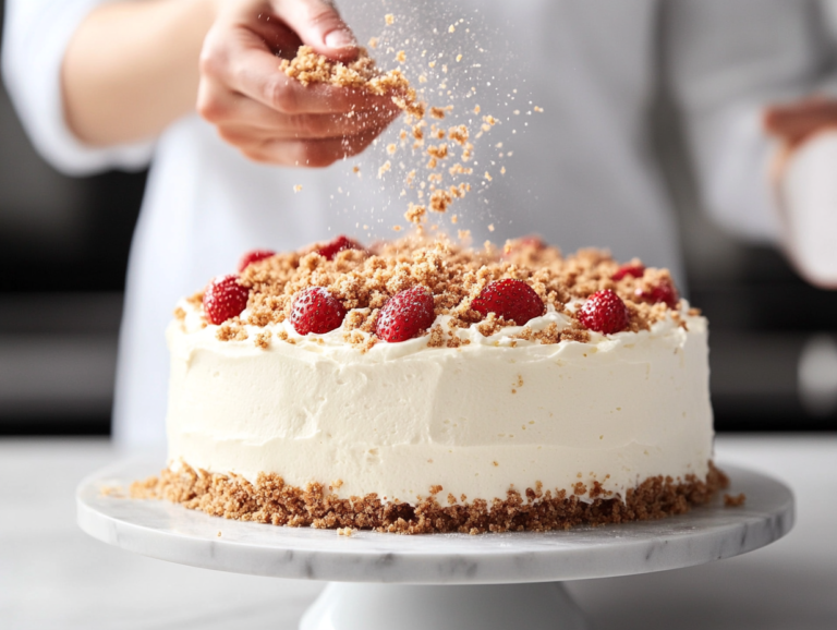 strawberry crunch cake recipe is ready