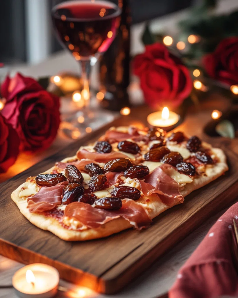 Flatbread with Dates, Manchego & Prosciutto