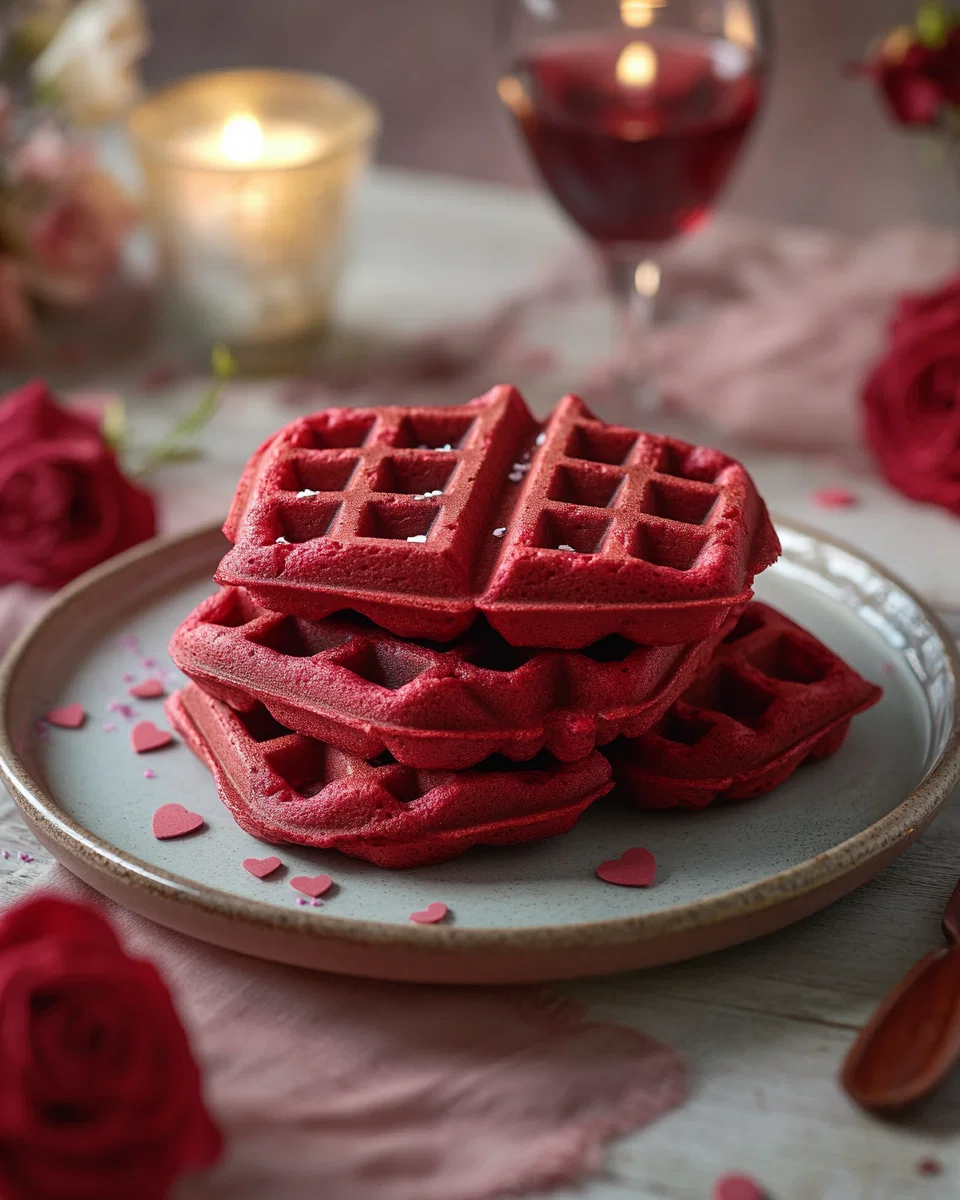 Gluten-Free Red Velvet Waffles
