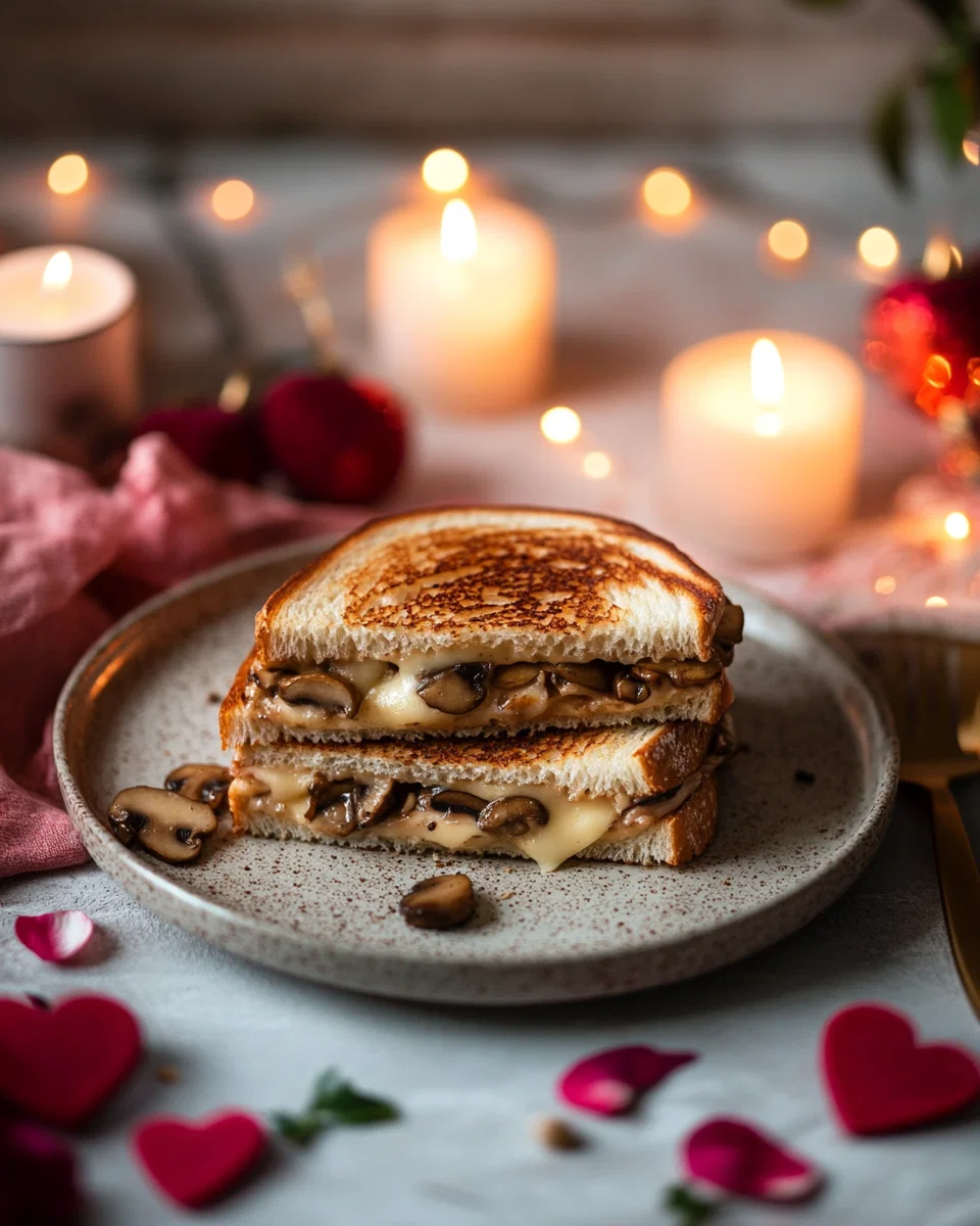Gourmet Mushroom Grilled Cheese Sandwich