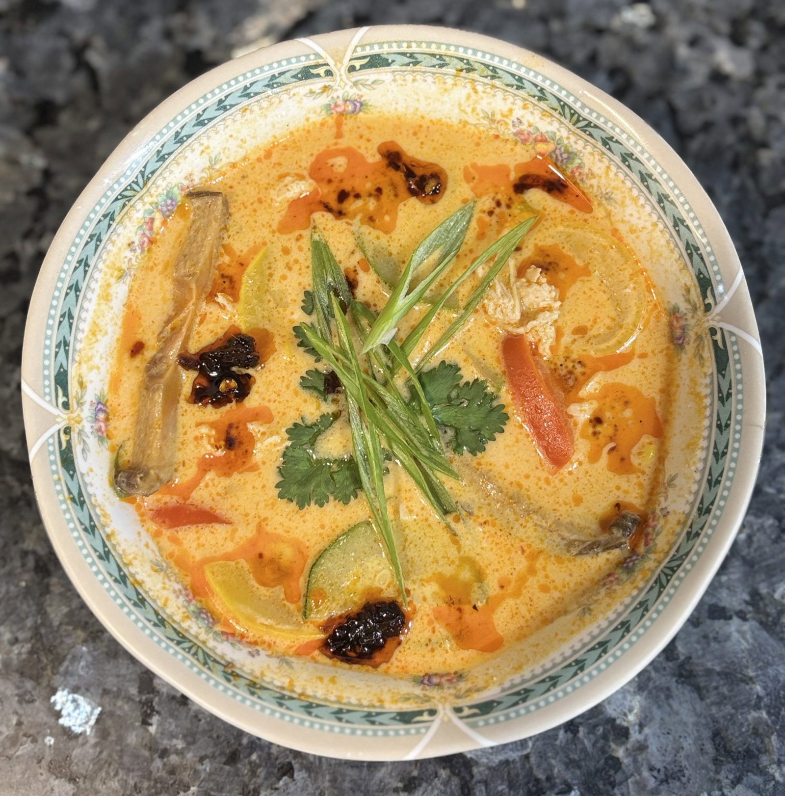 Keto Thai Curry Chicken Soup Recipe
