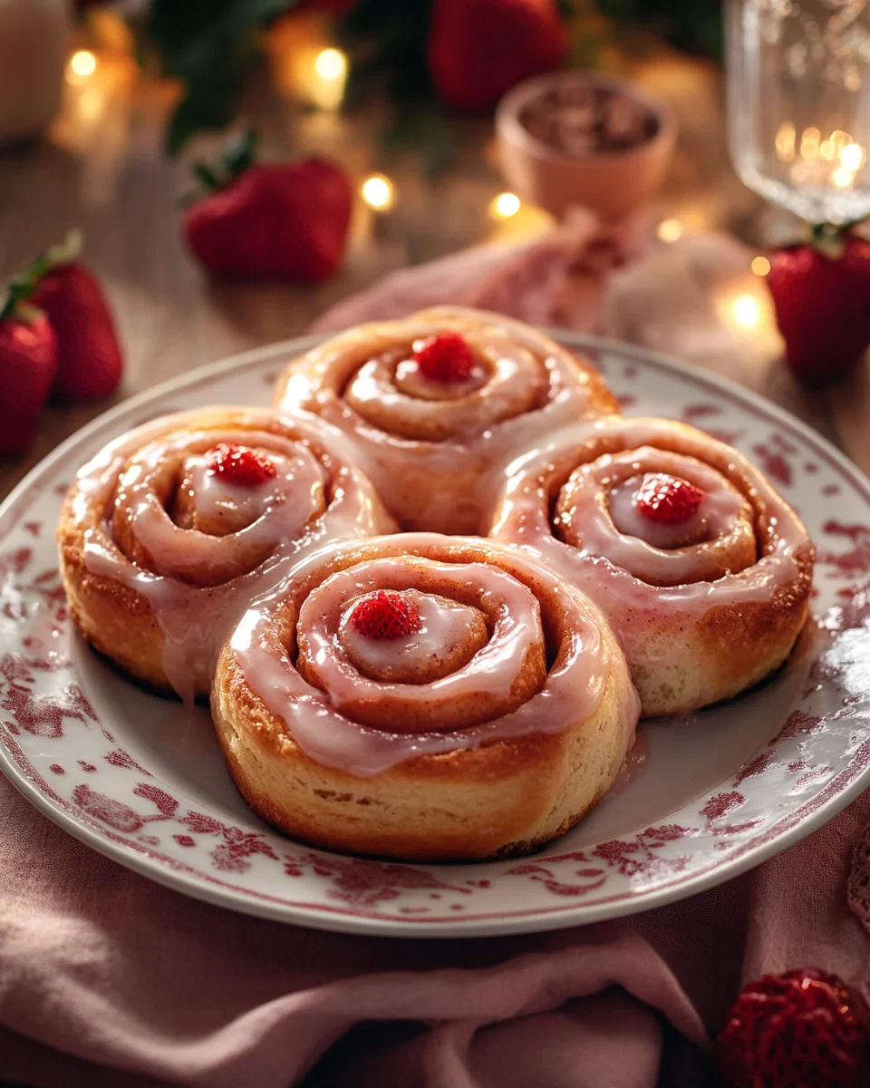 Strawberry Cinnamon Rolls
