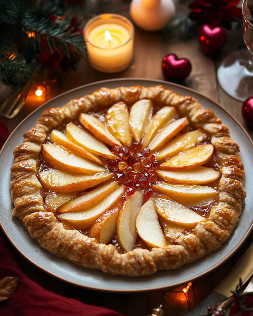 Apple Galette With Crystallized Ginger