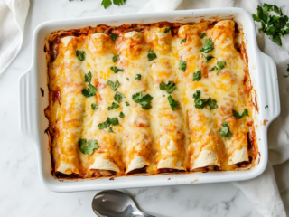 Easy Low Carb Shrimp Enchiladas recipe