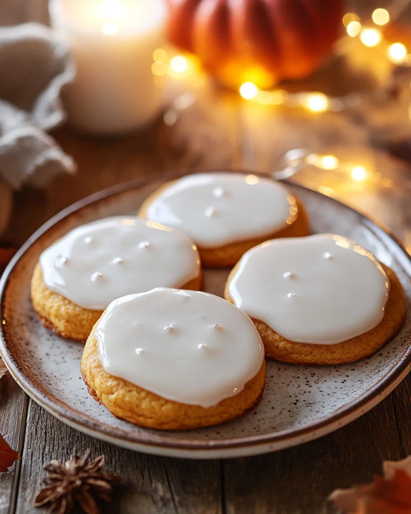 Iced Pumpkin Cookies