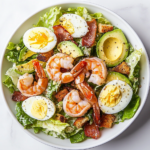 Easy Shrimp Caesar Salad Recipe is ready to serve