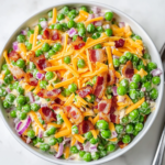 Low-Carb Pea Salad is ready