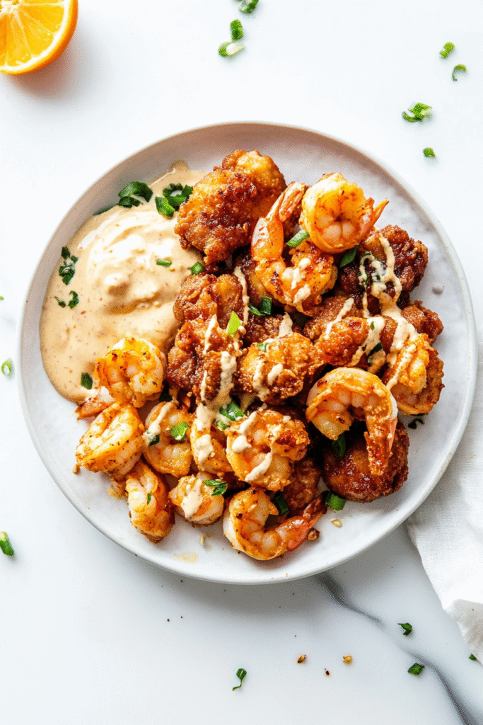 Bang Bang Chicken and Shrimp (Lighter Version)