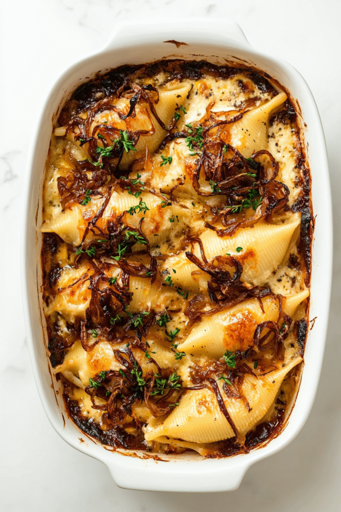 French Onion Stuffed Shells: Cozy & Cheesy