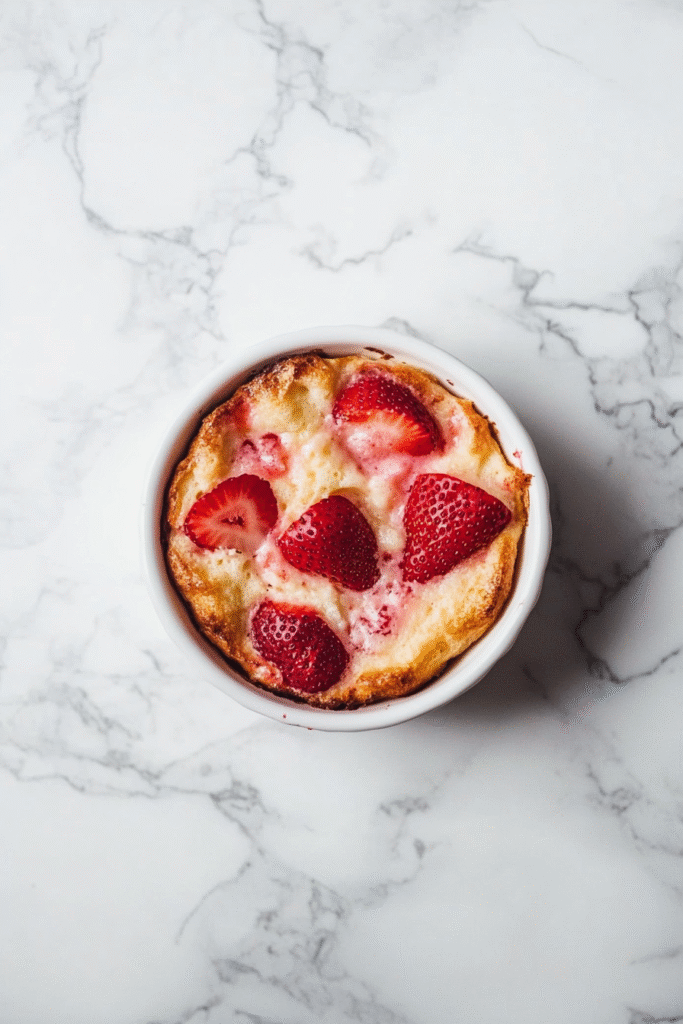 Strawberry Bread Pudding Soufflé Recipe