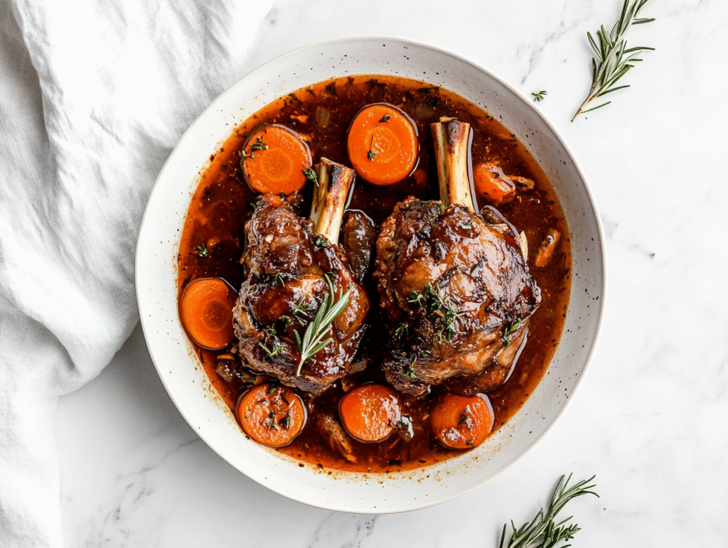 Delicious Braised Lamb Shanks Recipe!