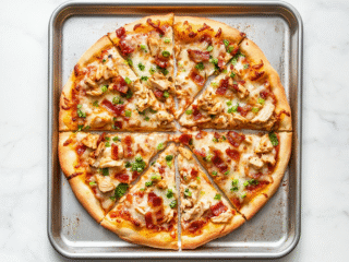 Easy Chicken Bacon Ranch Pizza Recipe!
