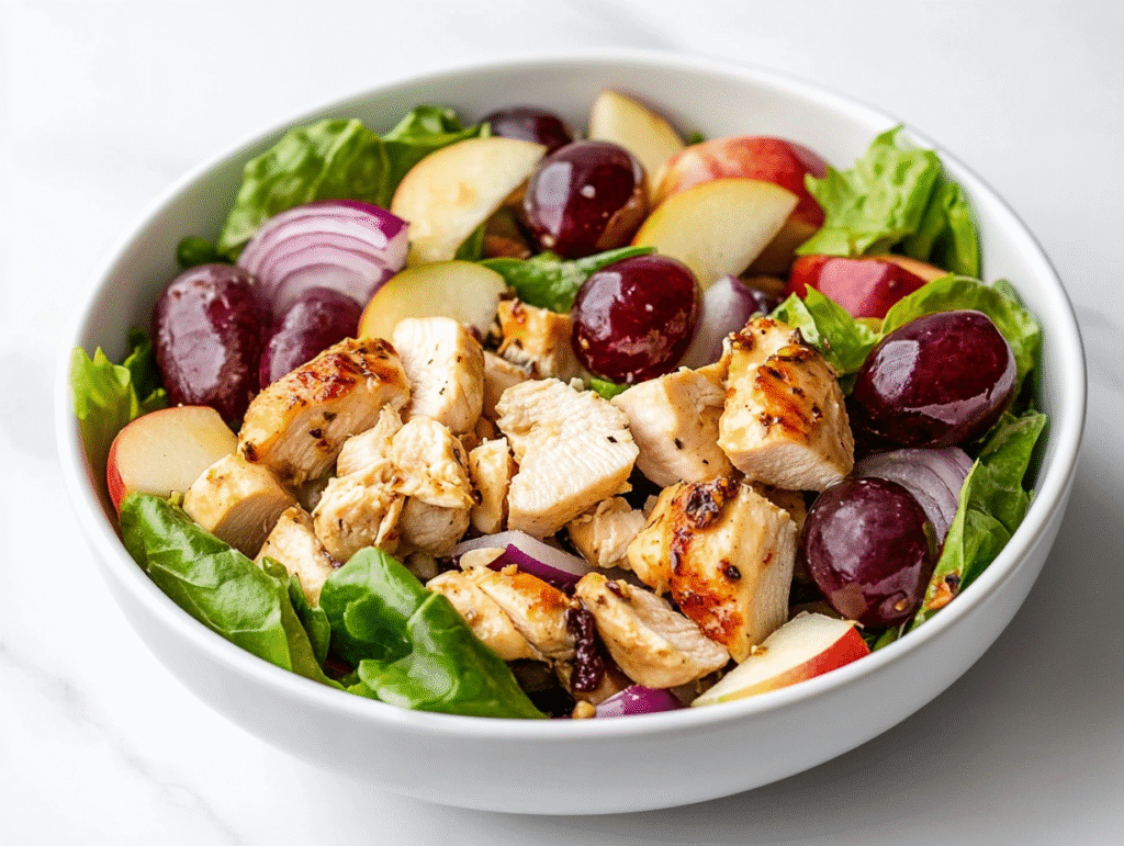 Delicious Chicken and Grape Salad in 15 Mins!