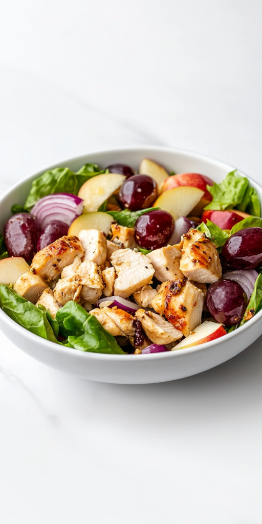Delicious Chicken and Grape Salad in 15 Mins!