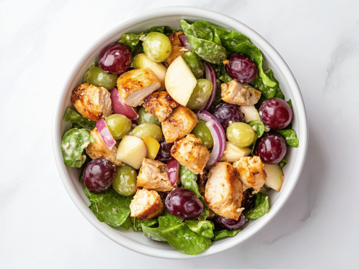Delicious Chicken and Grape Salad in 15 Mins!