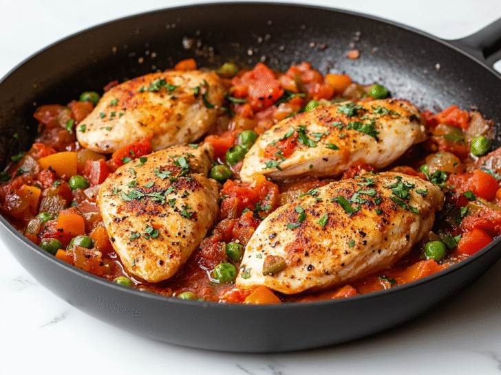 Easy Chicken & Diced Tomato Recipe!