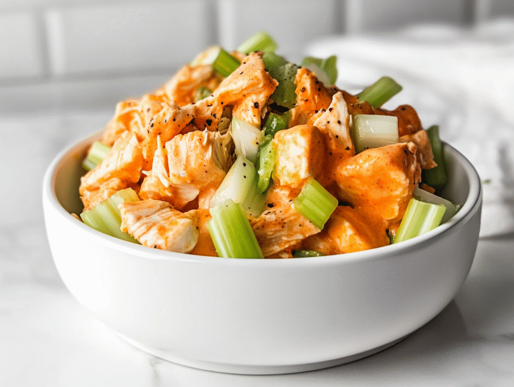 High-Protein Buffalo Chicken Salad Recipe!
