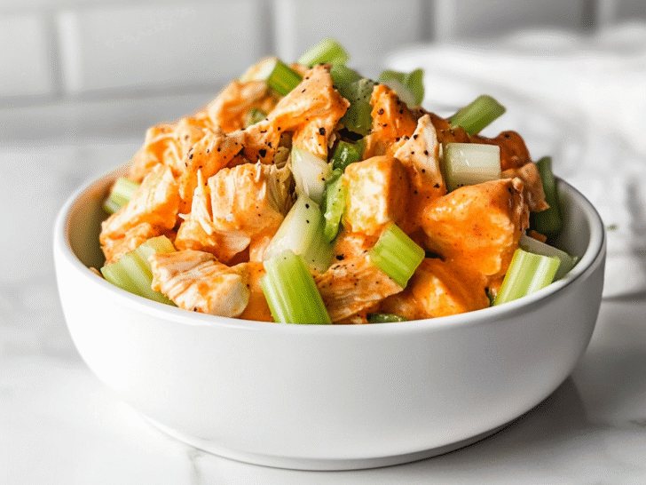 High-Protein Buffalo Chicken Salad Recipe!