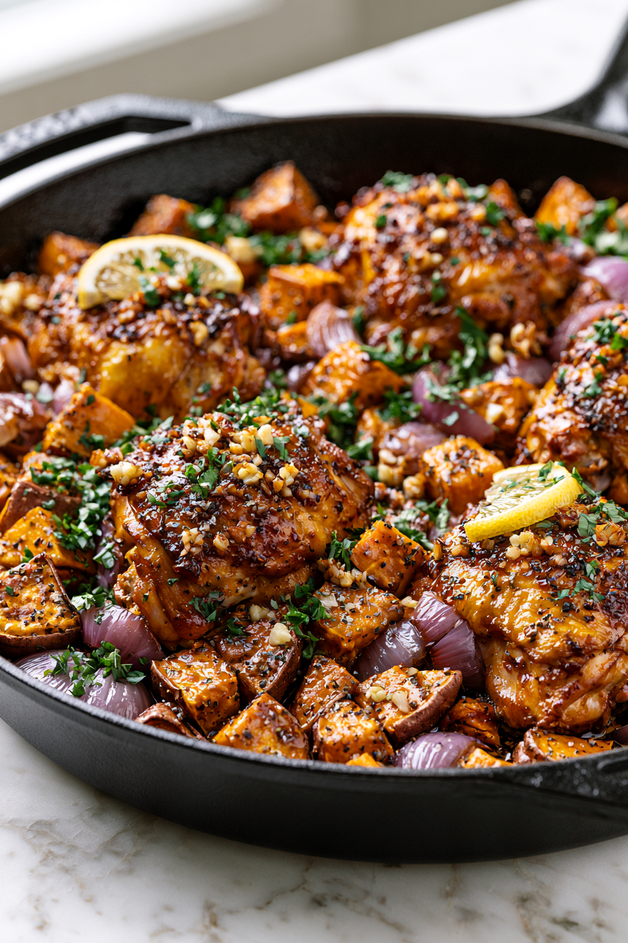 I turn off the heat, let it rest briefly, and brighten the dish with lemon juice or herbs before serving.