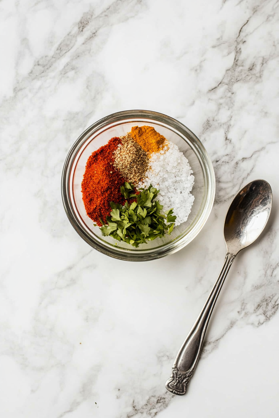 Mix Seasonings in Bowl