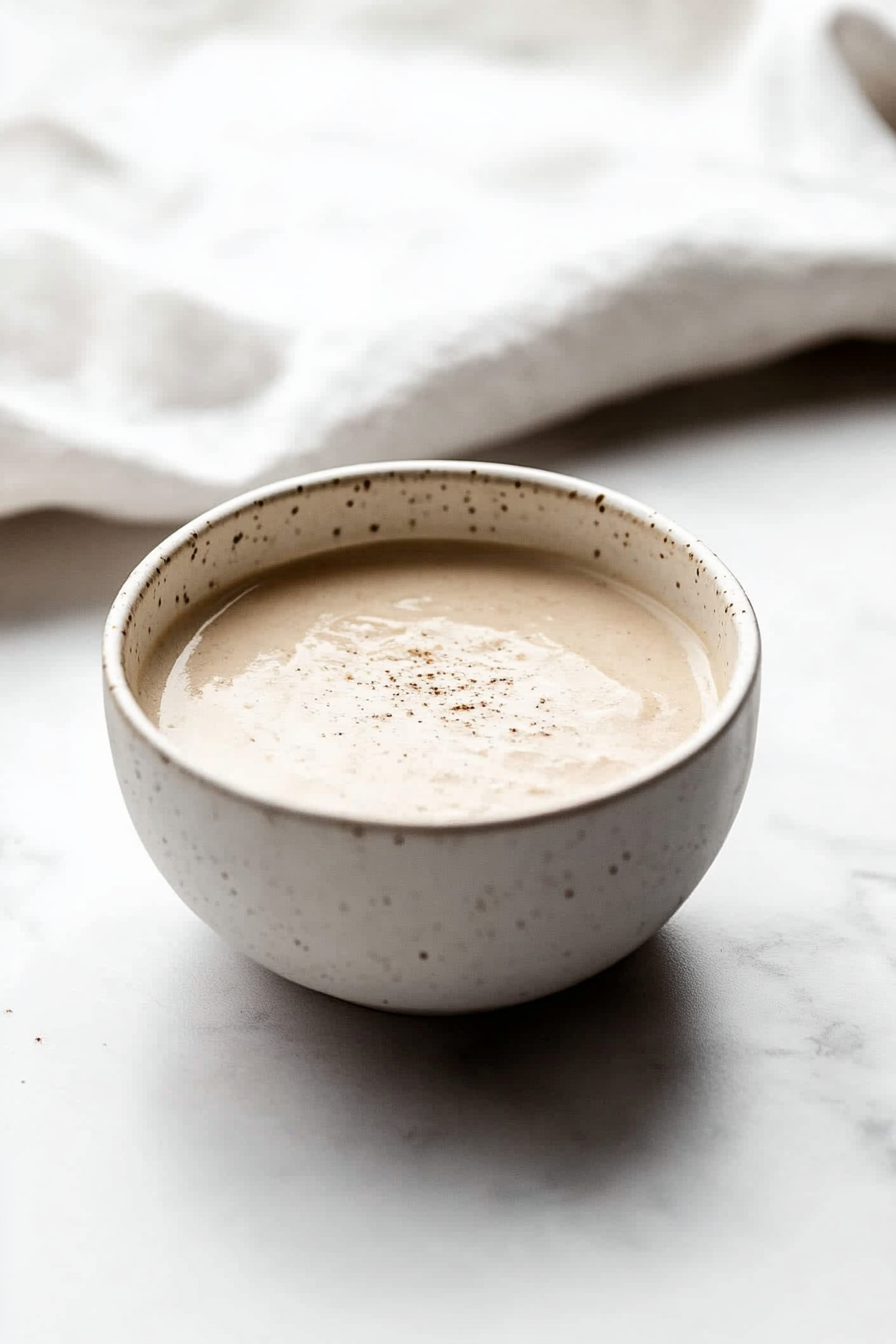 Mix cream of mushroom soup with ½ cup water and pour over the wings