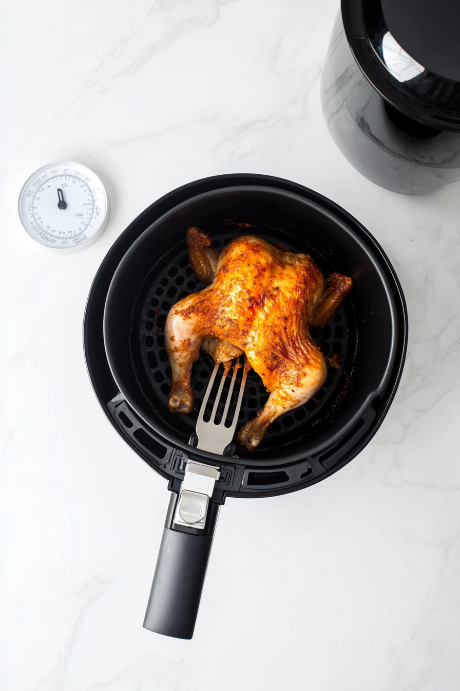 Place Chicken in Air Fryer & Cook