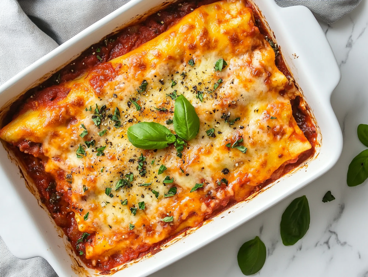 Best Chicken Manicotti Recipe in 40 Mins!