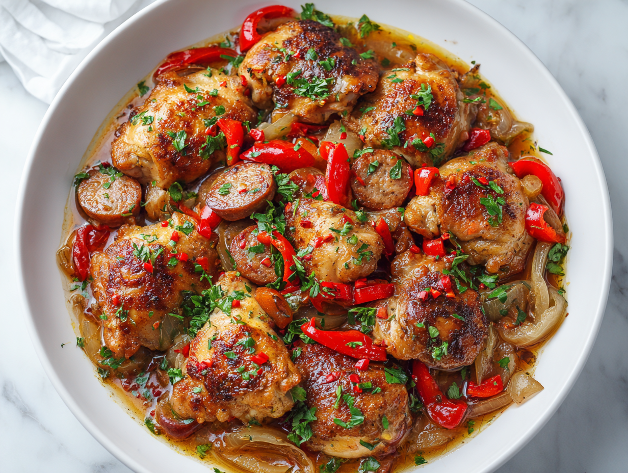 Best Chicken Scarpariello Recipe in 45 Mins!