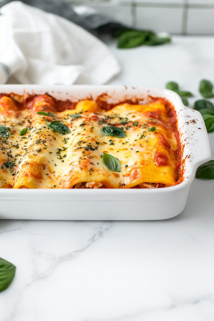Best Chicken Manicotti Recipe in 40 Mins!