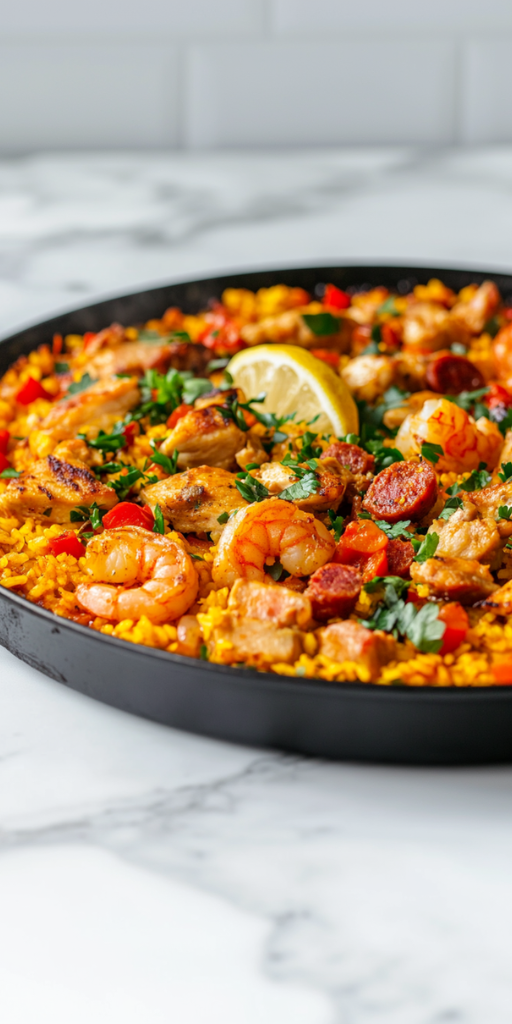 Authentic Chicken Paella Recipe!