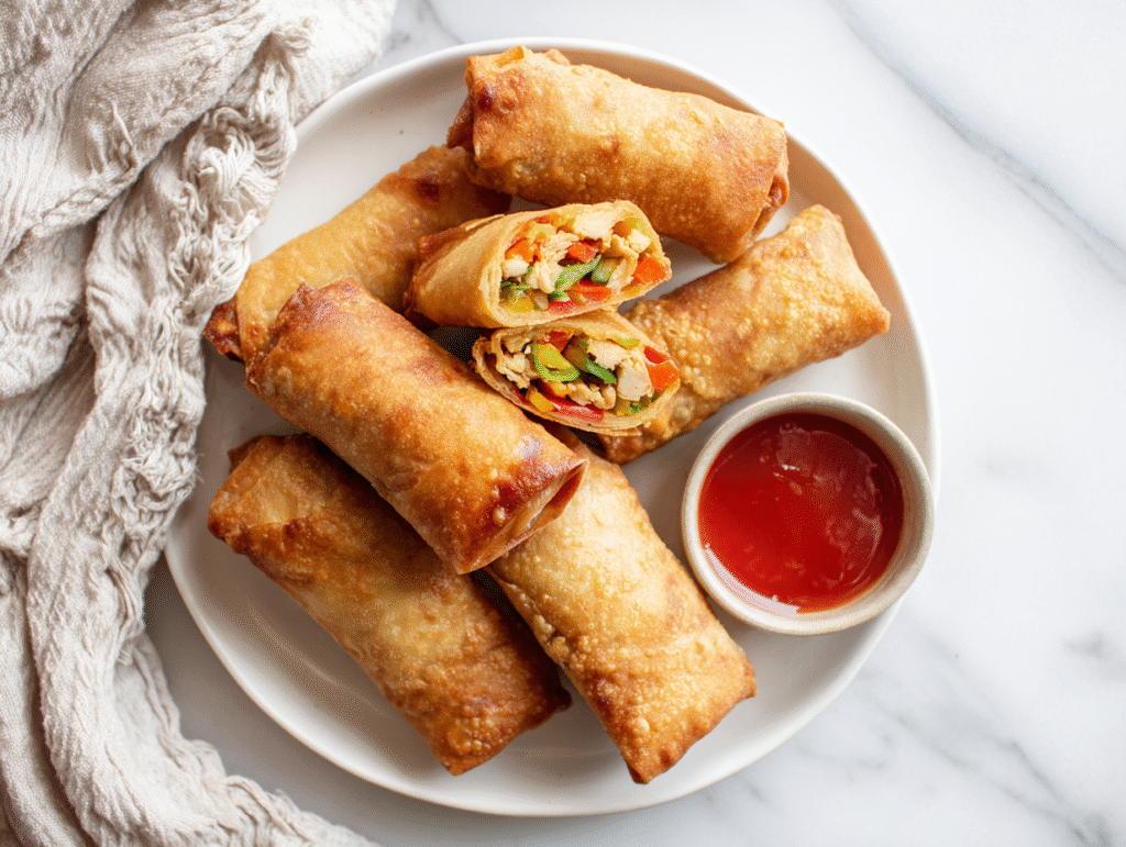 Perfect Chicken Spring Rolls Recipe!