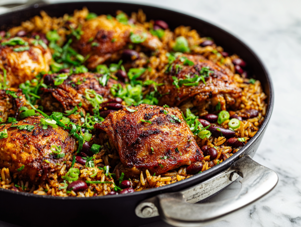 Easy Caribbean Chicken & Rice Recipe!